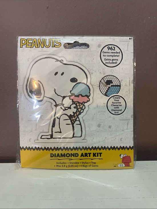 Peanuts Other - Peanuts Snoopy Diamond Art Kit - White, Black, Blue, Pink